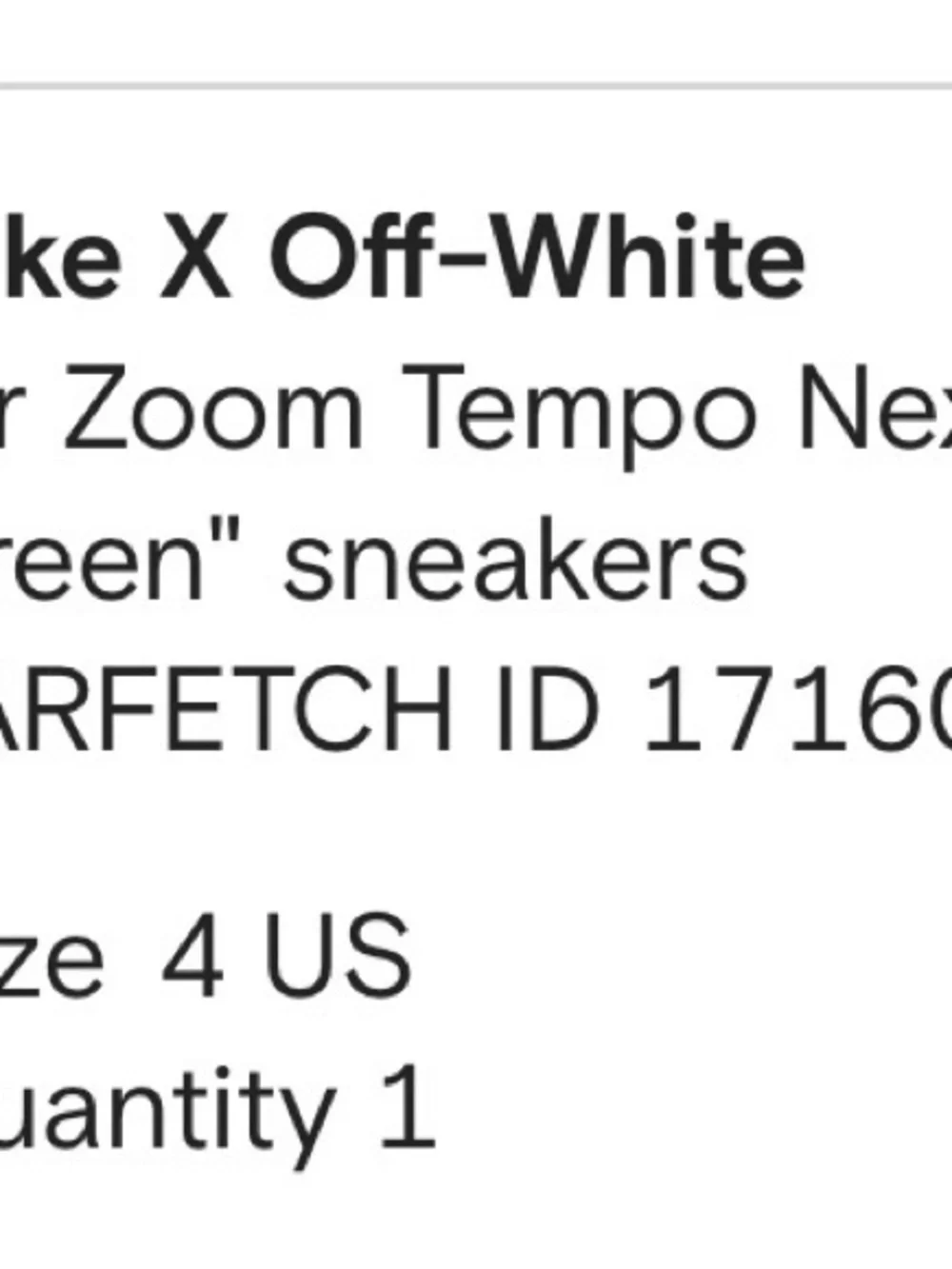 Off-White Black and Green Running Sneakers